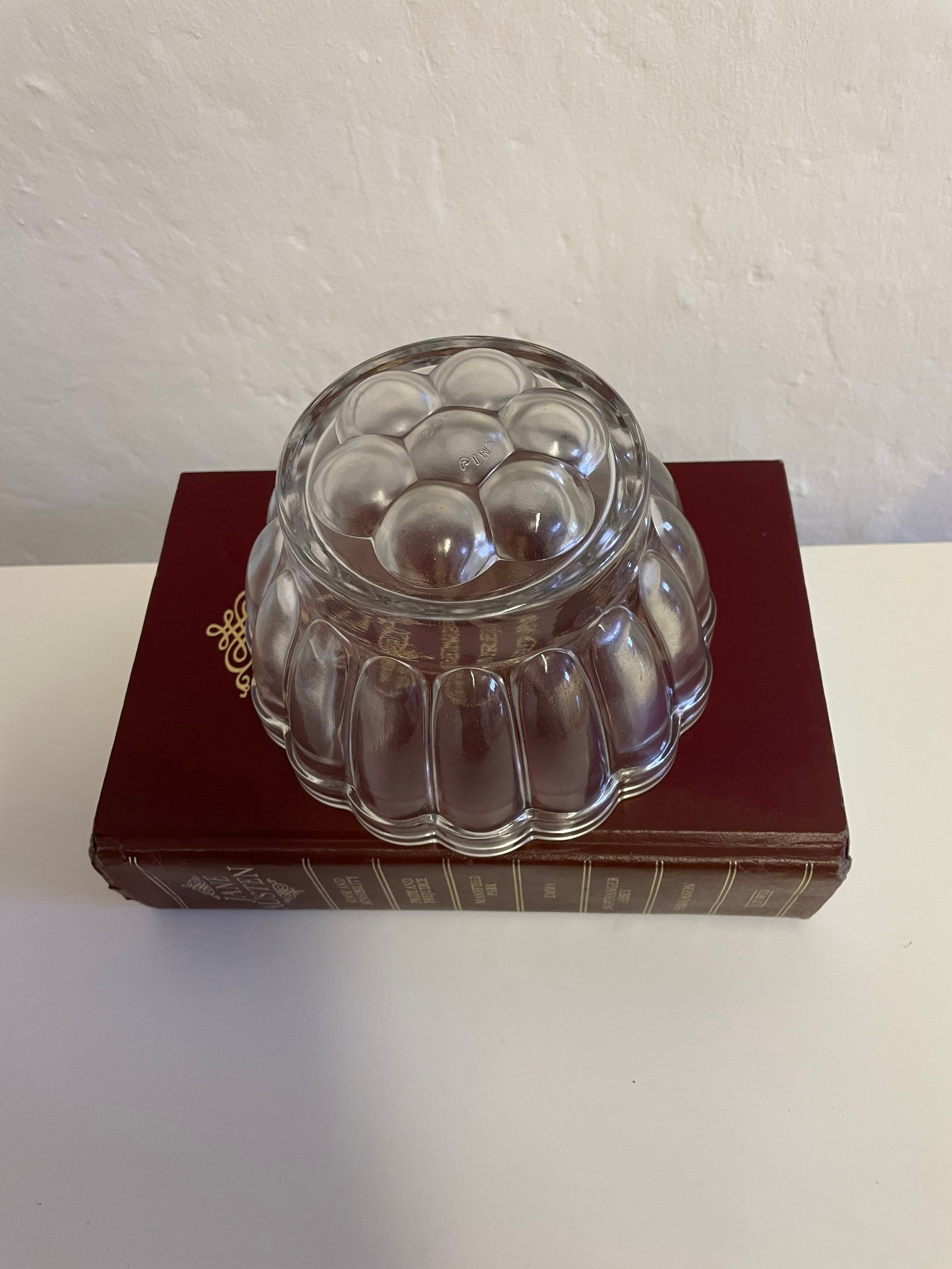 Vintage Glass Jelly Moulds Mix of Size and Shapes Retro Kitchen Decor