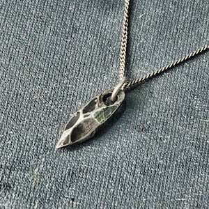 Handmade Oxidized Sterling Silver Necklace: Rustic Black Patina Jewelry