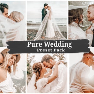 Pure Wedding Lightroom Presets, Professional Preset for Wedding Photography, Wedding summer photography, wedding preset lightroom