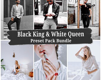 Black & White Preset Pack for Lightroom, White Style Preset, Black Style Preset, Preset Pack Black and White