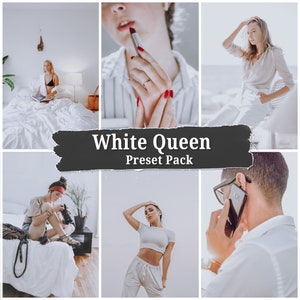 White preset, white look preset, White Style Preset lightroom, Preset Pack for White Style photography