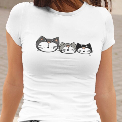 T-shirt Homme Gildan Chat Halloween Citrouilles - Coton Lourd - Taille à Préciser - Neuf Sur Mesure