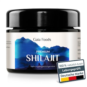 100% Pure Premium Shilajit Mumijo Resin Natural and Organic Laborgeprüft in DE 15-30g GaiaFoods DE zdjęcie 1