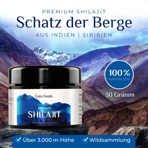 100% Pure Premium Shilajit Mumijo Resin Natural and Organic Laborgeprüft in DE 15-30g GaiaFoods DE zdjęcie 3