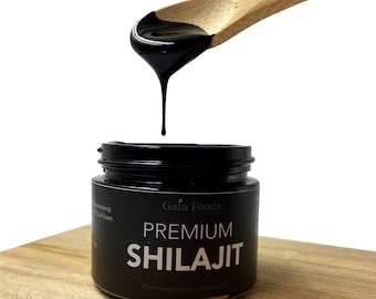 4x 30g - 100% Pure Premium Shilajit (Mumijo) Resin Natural and Organic | Laboratory tested in DE | GaiaFoods UK