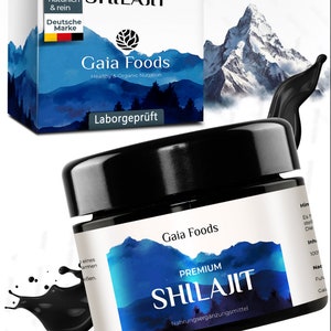 100% Pure Premium Shilajit Mumijo Resin Natural and Organic Laborgeprüft in DE 15-30g GaiaFoods DE zdjęcie 2