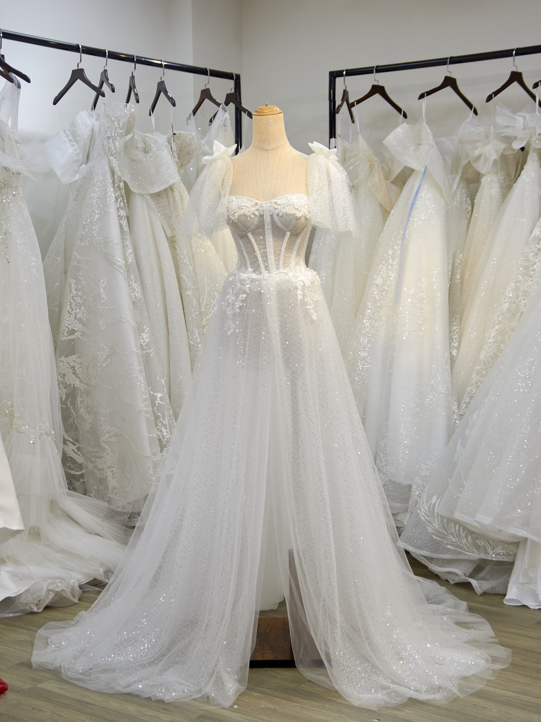 Glitter Fabric Corset Bridal Dress Shiny Fabric Lace Corset | Etsy