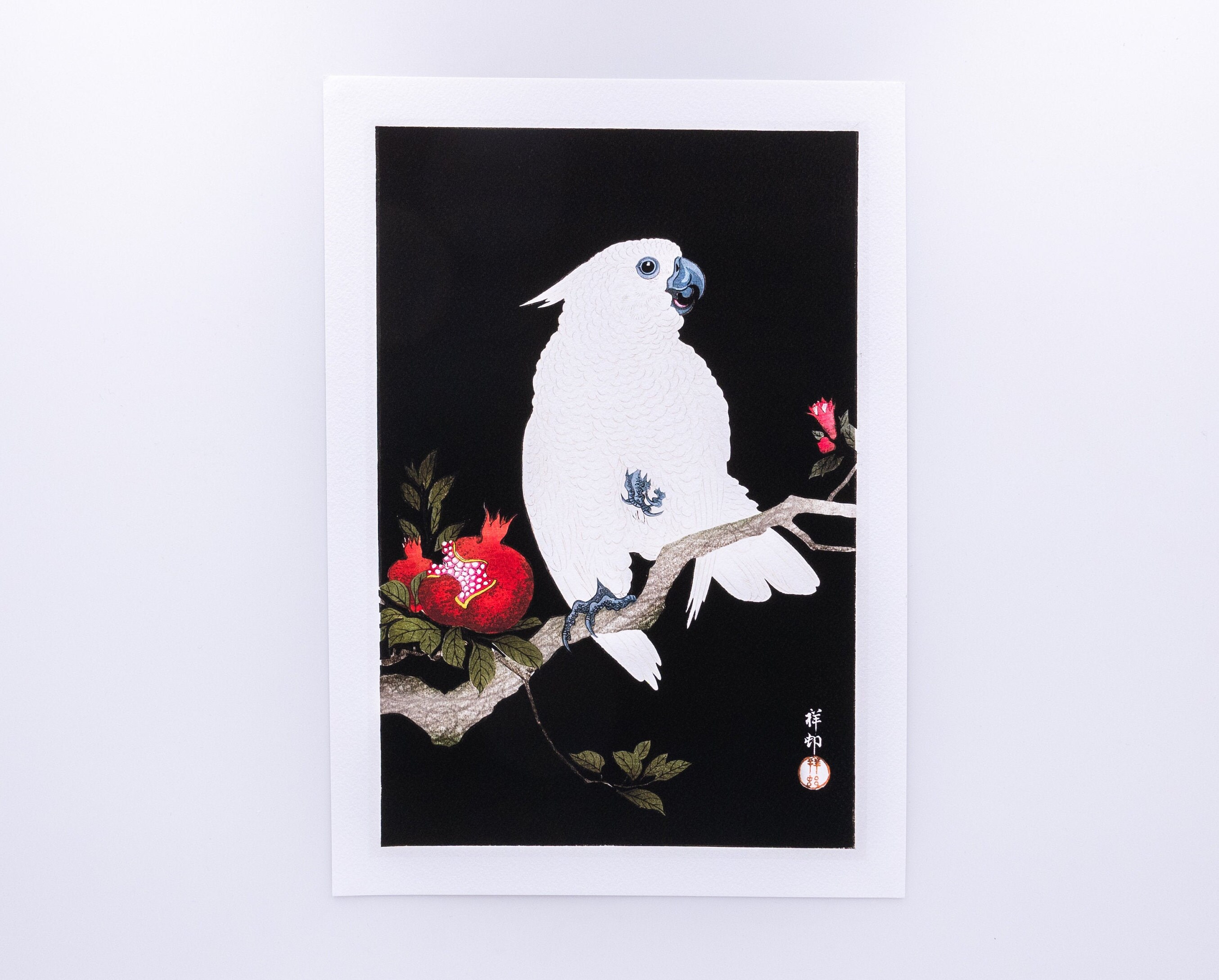 Ohara Koson - Cockatoo & Pomegranate | 1925 1936