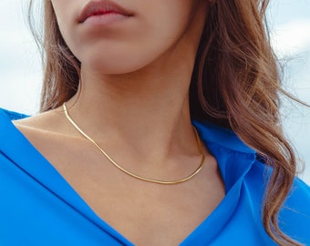 14K Echtgold Italien Kette, Goldkette, Italien Kette, Chain