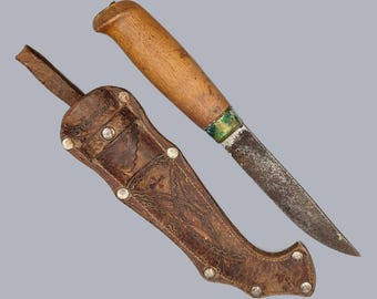 LAPIN PUUKKO KNIFE Finnish Vintage of 1970s 1980s Oulu Finland
