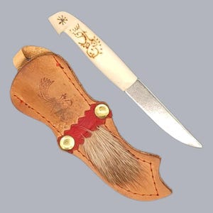 Sami hunting knife reindeer - Etsy 日本
