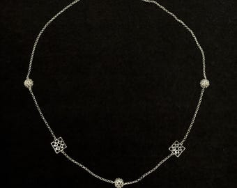 Vintage Liisa Vitali Necklace Finnish Silver Mid-Century Modern Design Jewellery Jewelry Nordic Scandinavian Finland