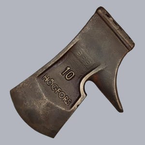 Tête de hache finlandaise vintage des années 1980 Högfors 10 hache de hache en fer kyménite #8769