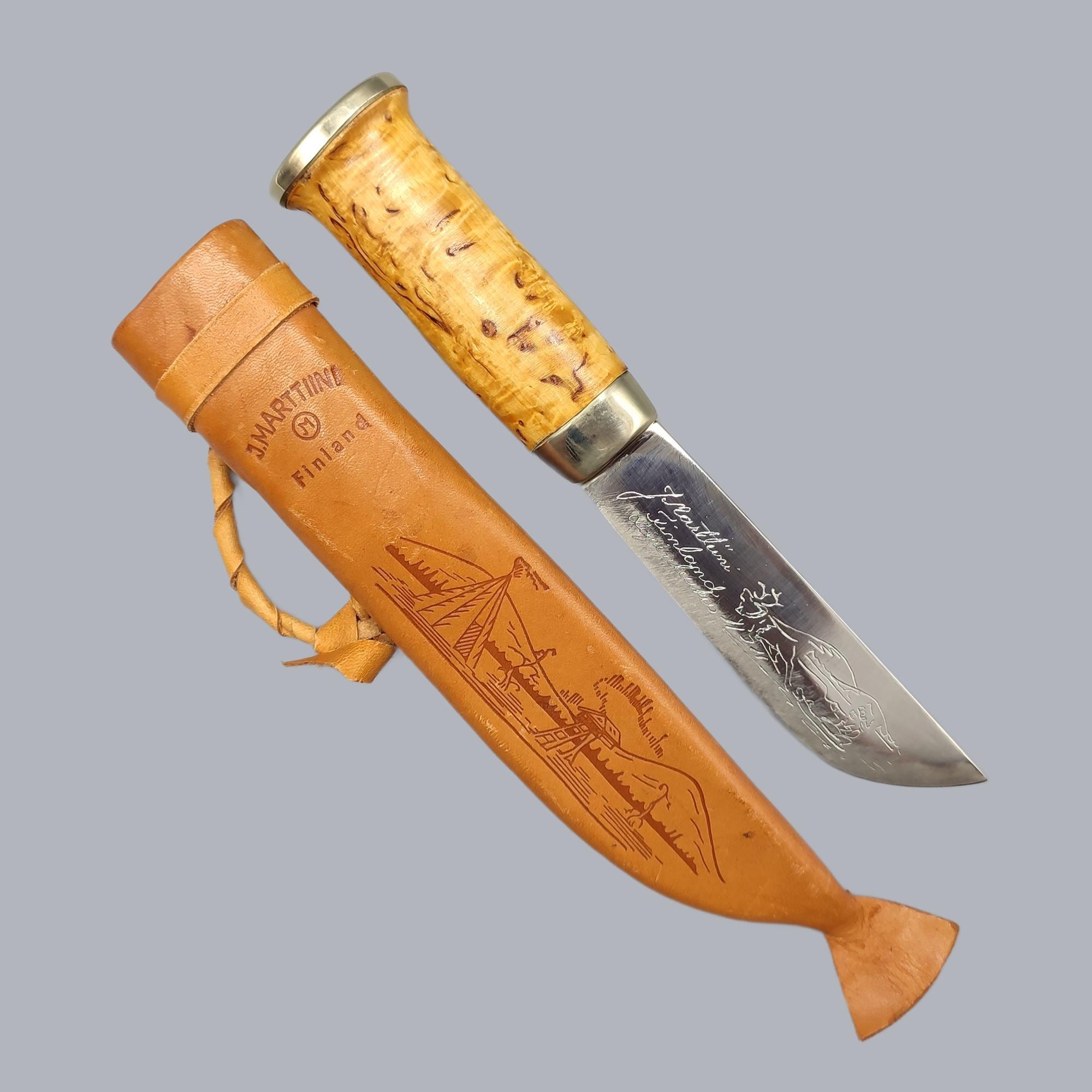 Marttiini Lapinleuku 250 – Coltello A Lama Fissa In Betulla, Made In Finland - 3