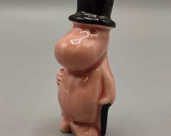 Vintage Moominpappa Leo Tykkylainen Ceramic Figurine 1950s 1960s Finnish Arabia Finland Moomin Troll Antique Design Muumipappa Muminpappan