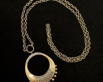 Vintage Pentti Sarpaneva Necklace Finnish Bronze Mid-Century Modern Brutalist Design Jewellery Jewelry Nordic Scandinavian Finland Medieval