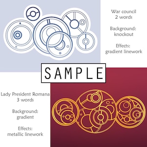 Doctor&#39;s Cot Gallifreyan Custom Translation - Digital File