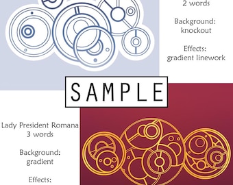 Doctor's Cot Gallifreyan Custom Translation - Digital File