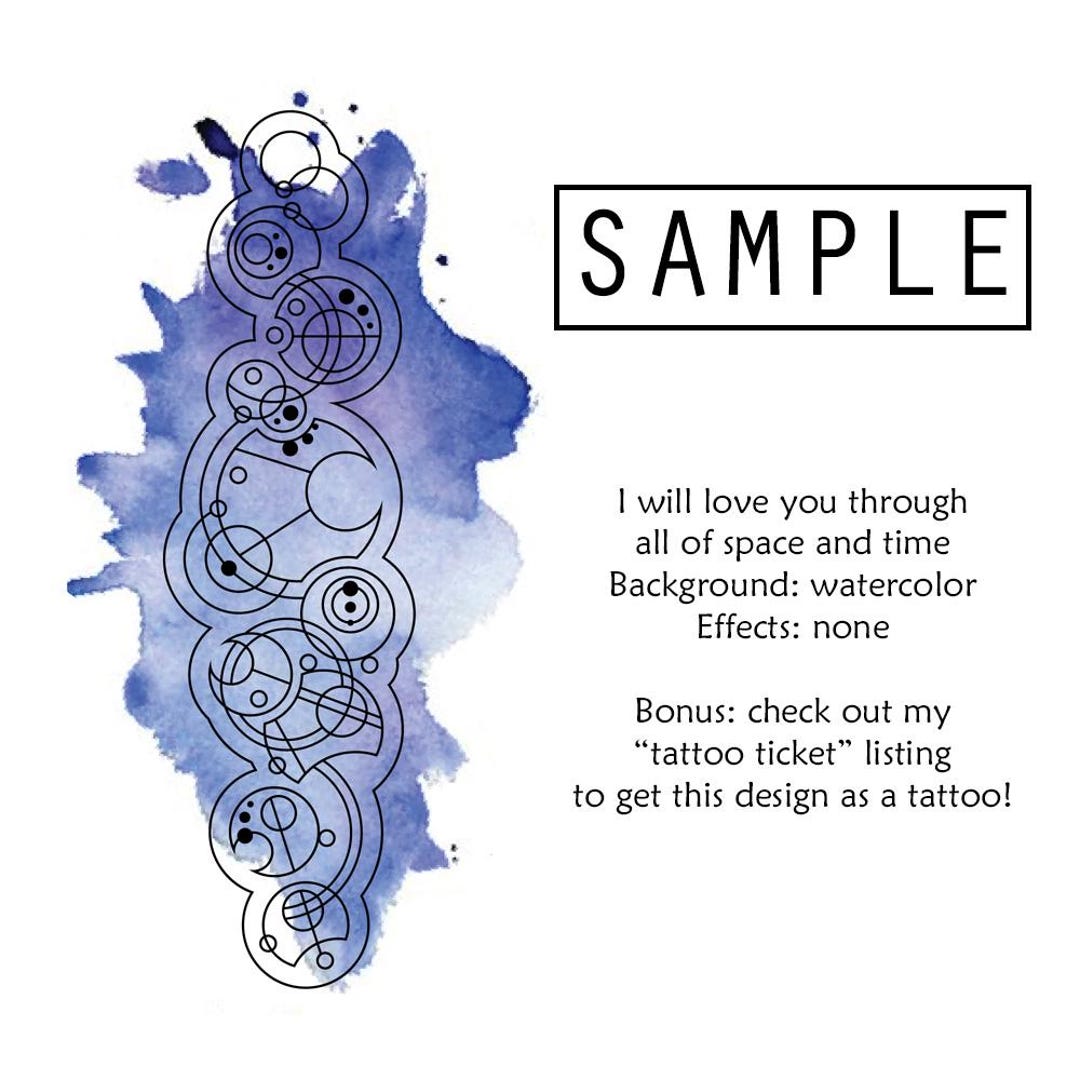 Linear Circular Language Custom Translation - Digital File - Etsy