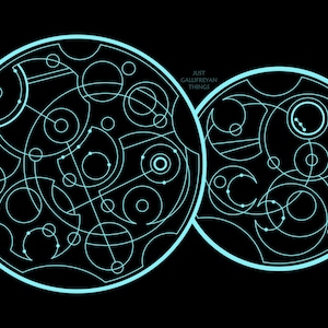 Gallifreyan wallpaper - &quot;I believe in a universe that doesn&#39;t care&quot; - Digital file