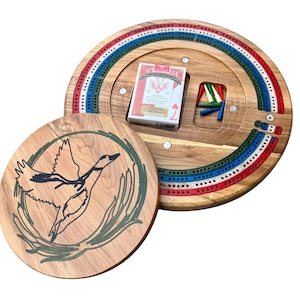 Cribbage Board Round Template in a Scalable Vector Graphics Digital File SVG Crib Board CNC