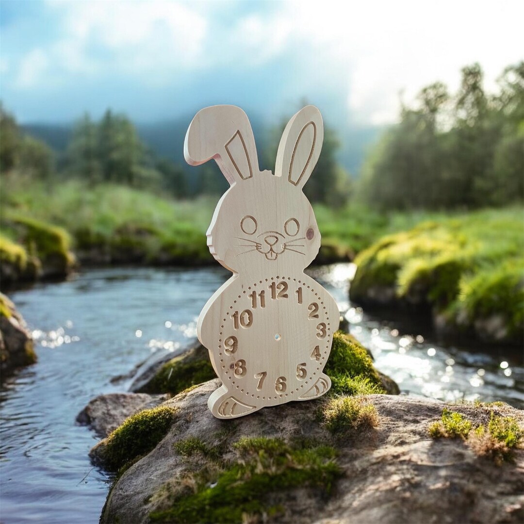 Clock Rabbit Bon This item is unavailable - Etsy