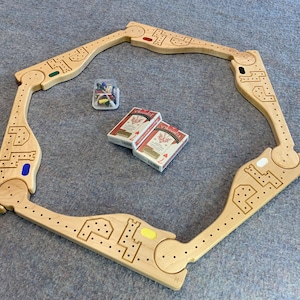 Pegs and Jokers Board Game Family Fun Digital Templet for CNC high quality wooden game pieces Files and Rules are Included Rolling Jokers