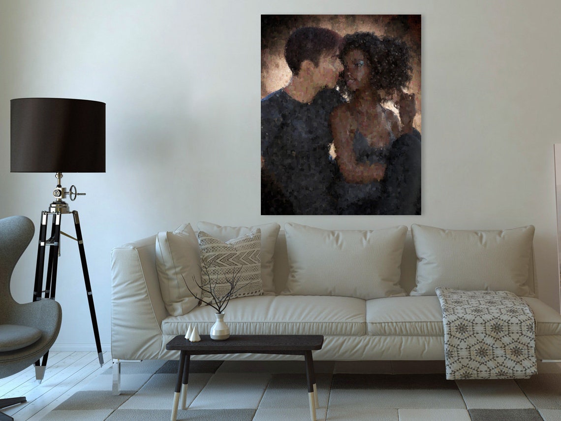 Interracial Couple Wall Art Biracial Love Biracial Couple Etsy
