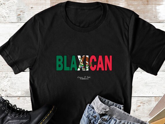 Blaxican Flag Unisex Tee T-shirt 