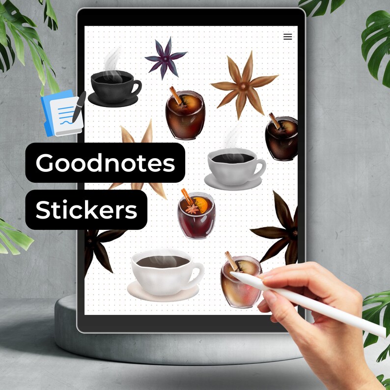 Goodnotes Stickers Aesthetic Goodnotes Stickers Planner Etsy