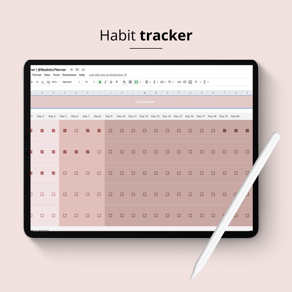 Meal Planner Google Sheets Grocery List Google Sheets Digital - Etsy