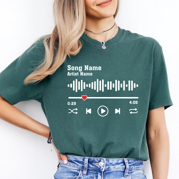 Custom Song & Artist Name T-Shirt: Personalized Music Gift