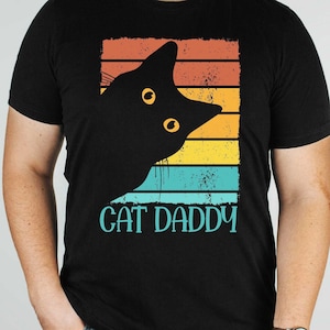 Cat Daddy Vintage Eighties Style Shirt,Cat Daddy Shirt,Cat Lover Shirt,Cat Lover Gift,Father&#39;s Day Gift,Gift For Him,Cat Father Shirt