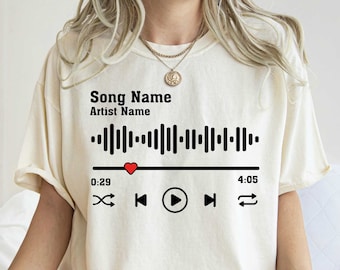 Custom Song Name Shirt gift for Birthday, Custom Artist Name Shirt, Custom Song Name T-Shirt, Favorite Song Tee, Custom Favorite Artist Tee