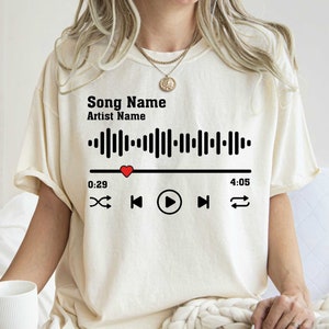 Custom Song Name Shirt gift for Birthday, Custom Artist Name Shirt, Custom Song Name T-Shirt, Favorite Song Tee, Custom Favorite Artist Tee