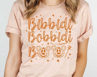 Bibbidi Bobbidi Boo Halloween Shirt, Disney Pumpkin Tee