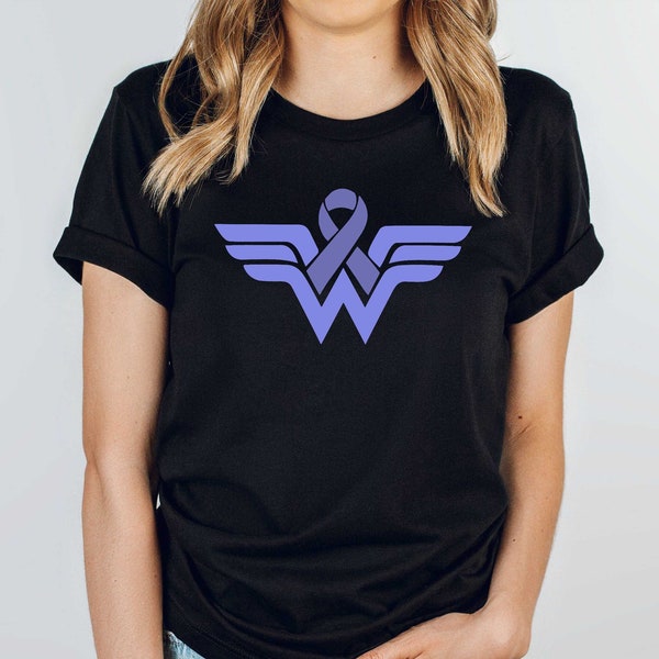 Stomach Cancer Ribbon Wonder Women T-Shirt, Stomach Cancer Shirt, Cancer Survivor Shirt,Cancer Warrior Shirt,Cancer Fighter,Cancer Awareness