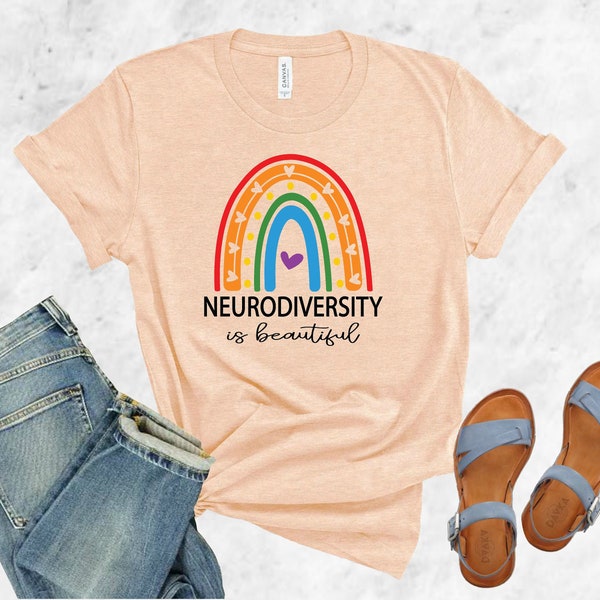 Neurodiversity Is Beautiful Autism Rainbow Shirt, Autism Tee, Neurodiversity Awareness Shirt, Neurodiversity Shirt, Autism Mom Shirt