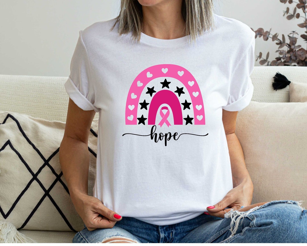 Breast Cancer Hope Shirt Breast Cancer Awareness Tshirt Pink - Etsy