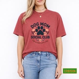 Dog Mom Social Club Shirt: Dog Lover Gift image 12