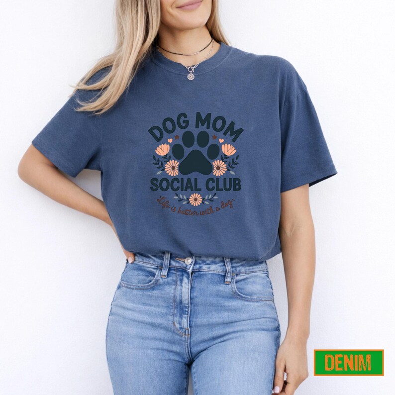 Dog Mom Social Club Shirt: Dog Lover Gift image 11