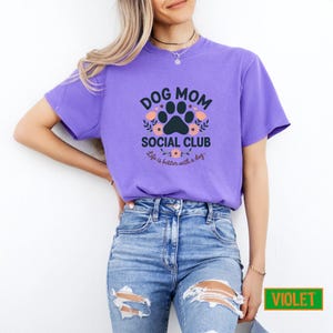 Dog Mom Social Club Shirt: Dog Lover Gift image 4