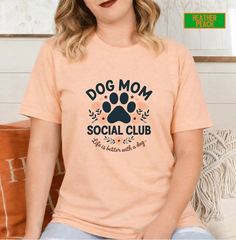 Dog Mom Social Club Shirt: Dog Lover Gift image 16