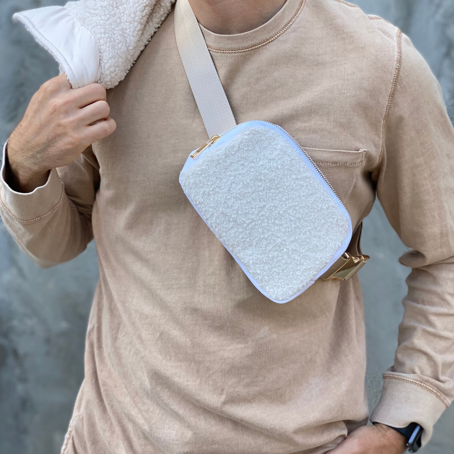 Boutique Fleece Belt Bag Sherpa Crossbody Bag Fanny Pack for Etsy