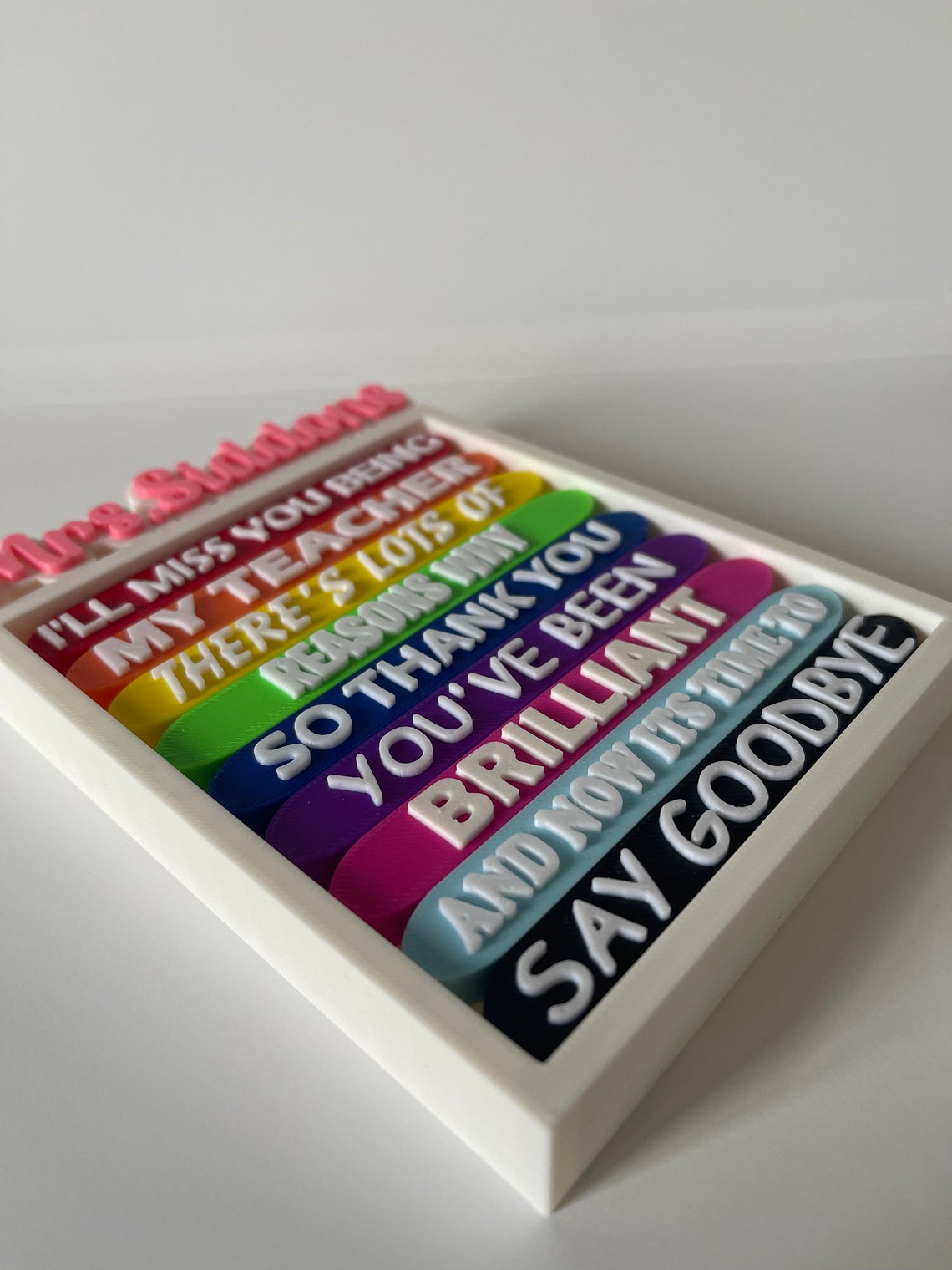 Personalised Teacher Nursery Thank You Leaving Gift Childminder Leavers ...