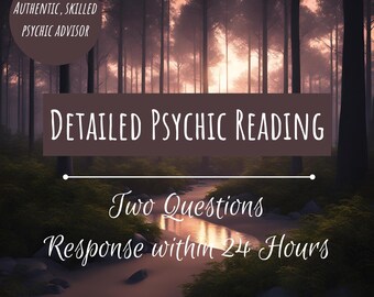 Two Question Psychic Reading | Personalized Tarot & Intuitive Guidance | 24-Hour Delivery