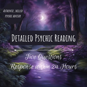 Five Question Psychic Reading | Personalized Tarot & Intuitive Guidance | 24-Hour Delivery
