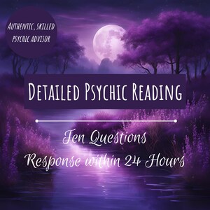 Ten Question Psychic Reading | Personalized Tarot & Intuitive Guidance | 24-Hour Delivery