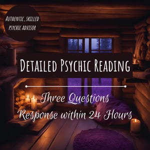 Three Question Psychic Reading | Personalized Tarot & Intuitive Guidance | 24-Hour Delivery