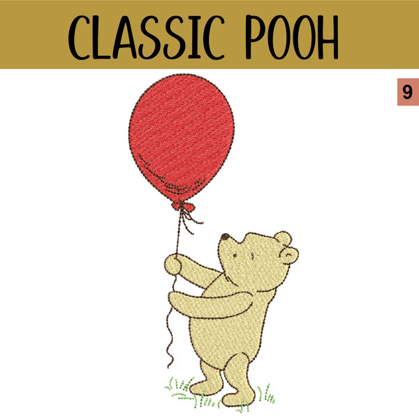 Classic Winnie-The-Pooh Embroidery Design Files